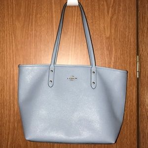 Light blue Coach purse